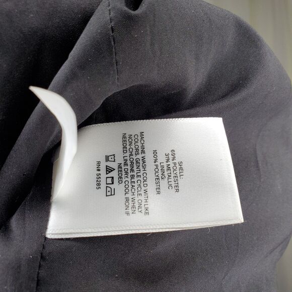 Express Metallic Crop Blazer Women Medium Gold Shimmer Textured Glam Party NYE - Picture 9 of 10